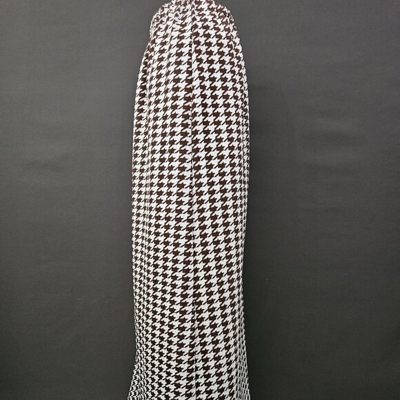 70s Bodin Knits Houndstooth Pull On Maxi Skirt - Picture 6 of 10